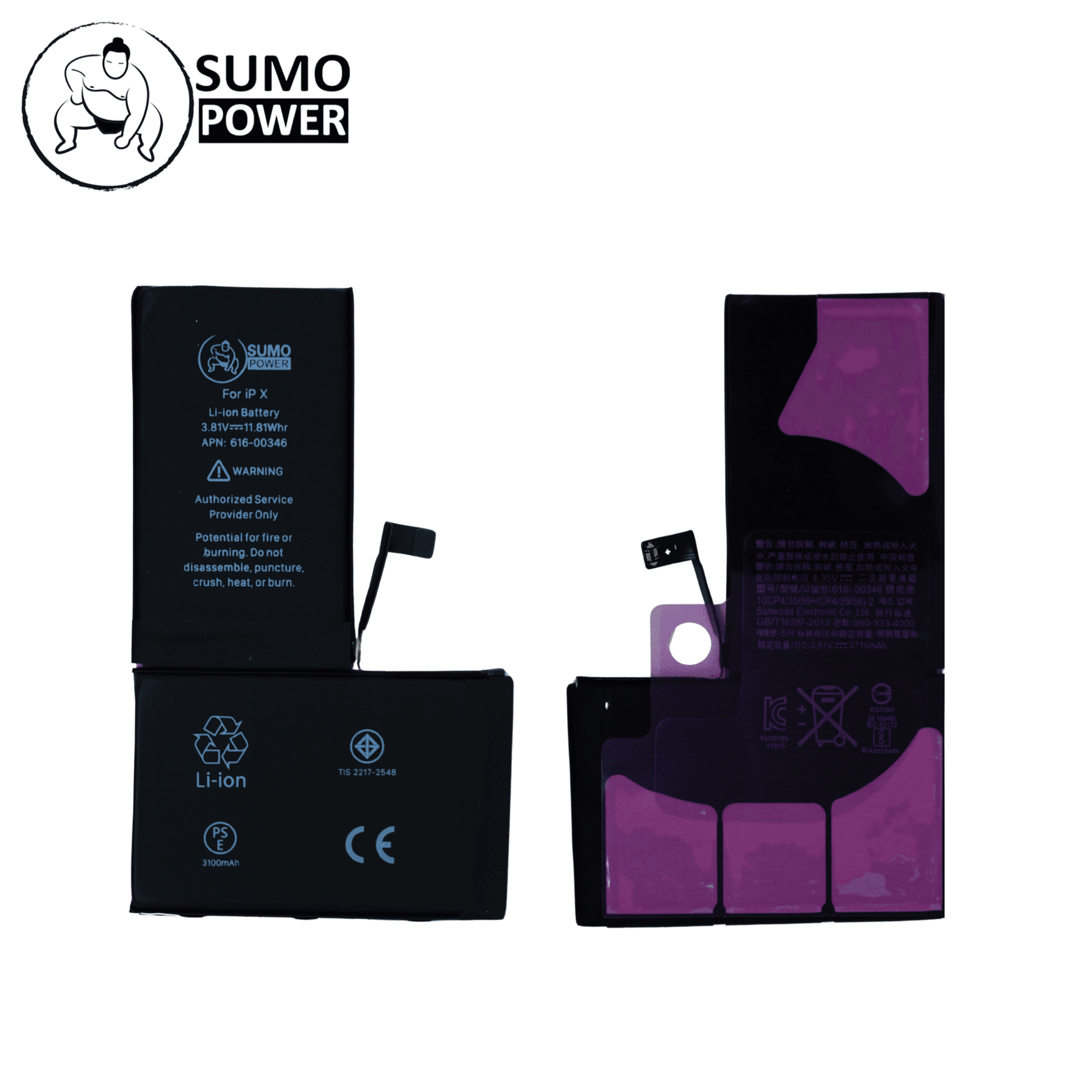 Baterai Sumopower iPhone X