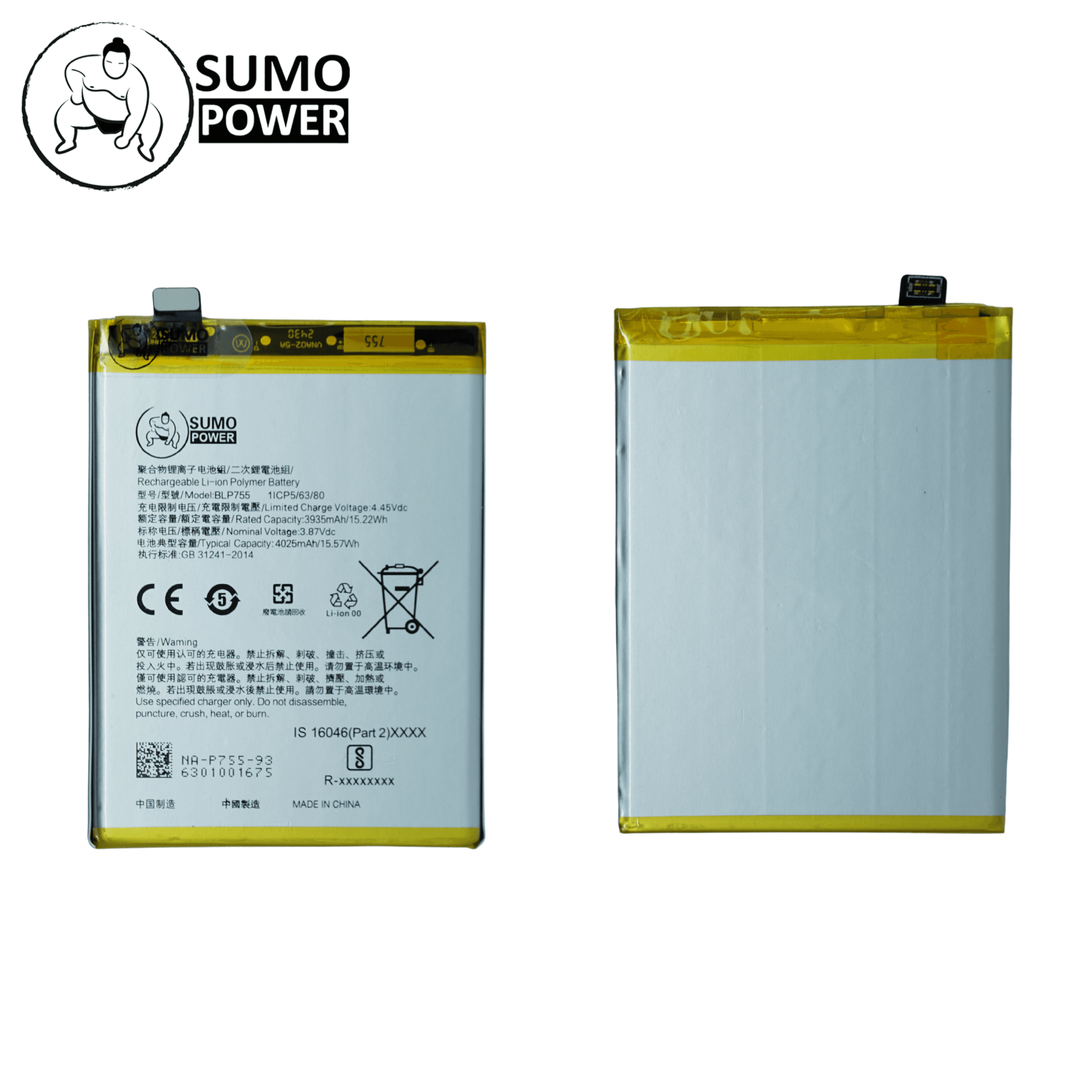 Baterai Sumopower Reno 3 5G / Reno 3 Pro BLP755