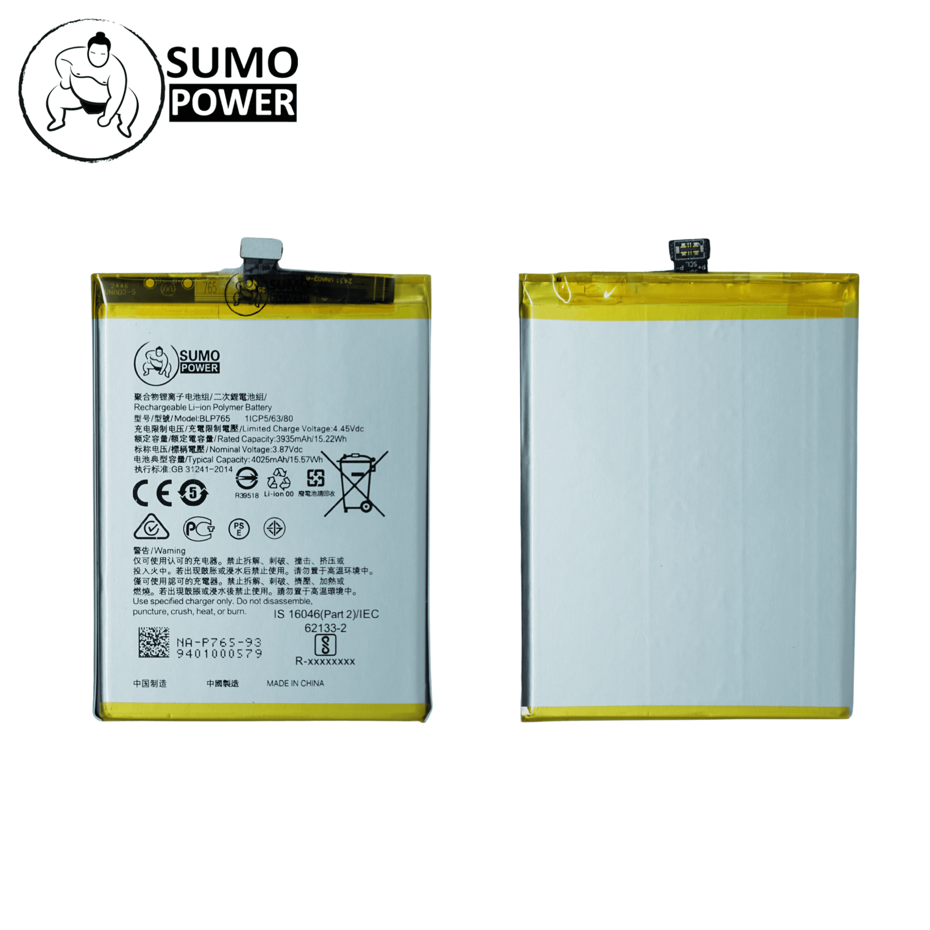 Baterai Sumopower Reno 3 / F15 / A91 BLP765