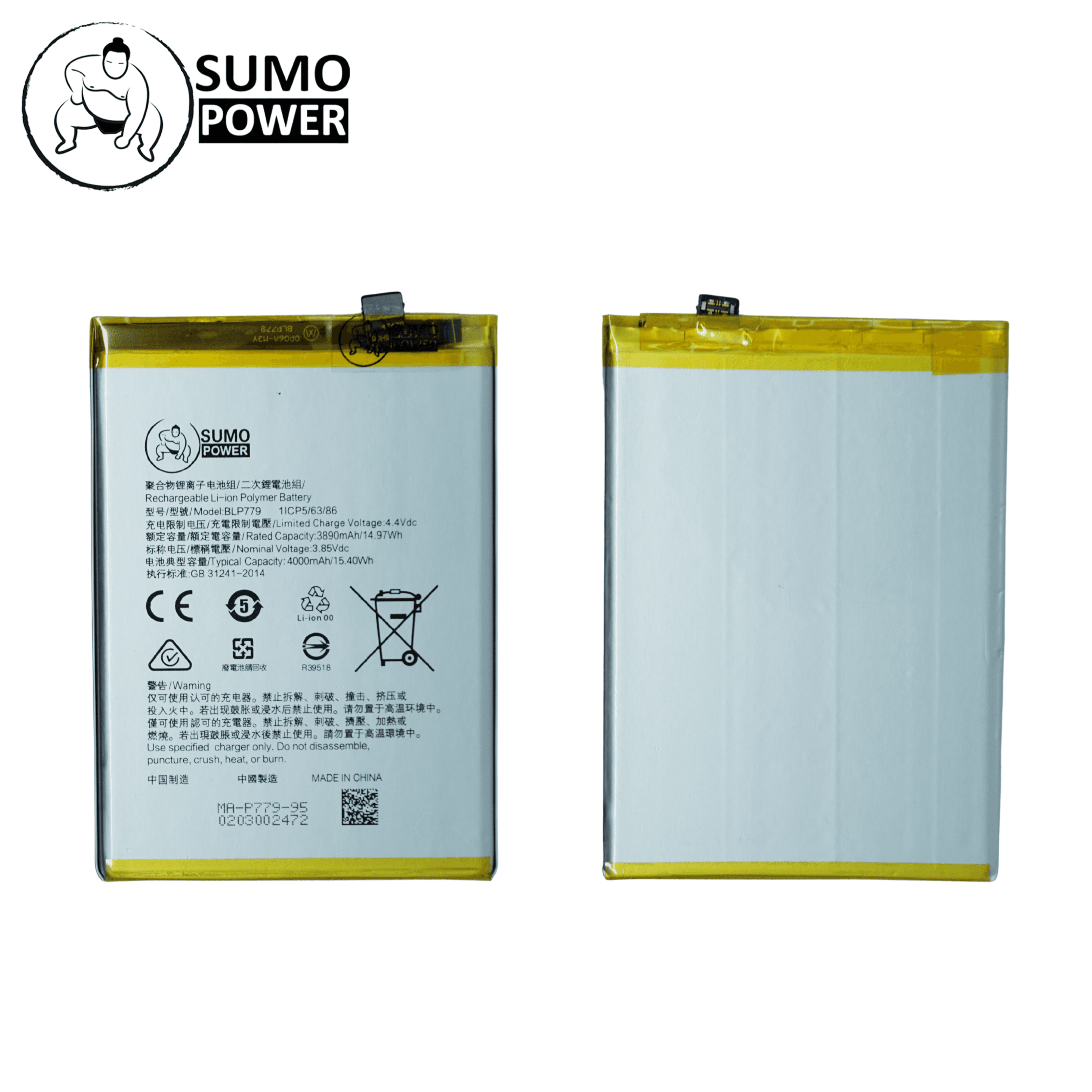 Baterai Sumopower A92S / Reno 4F BLP779