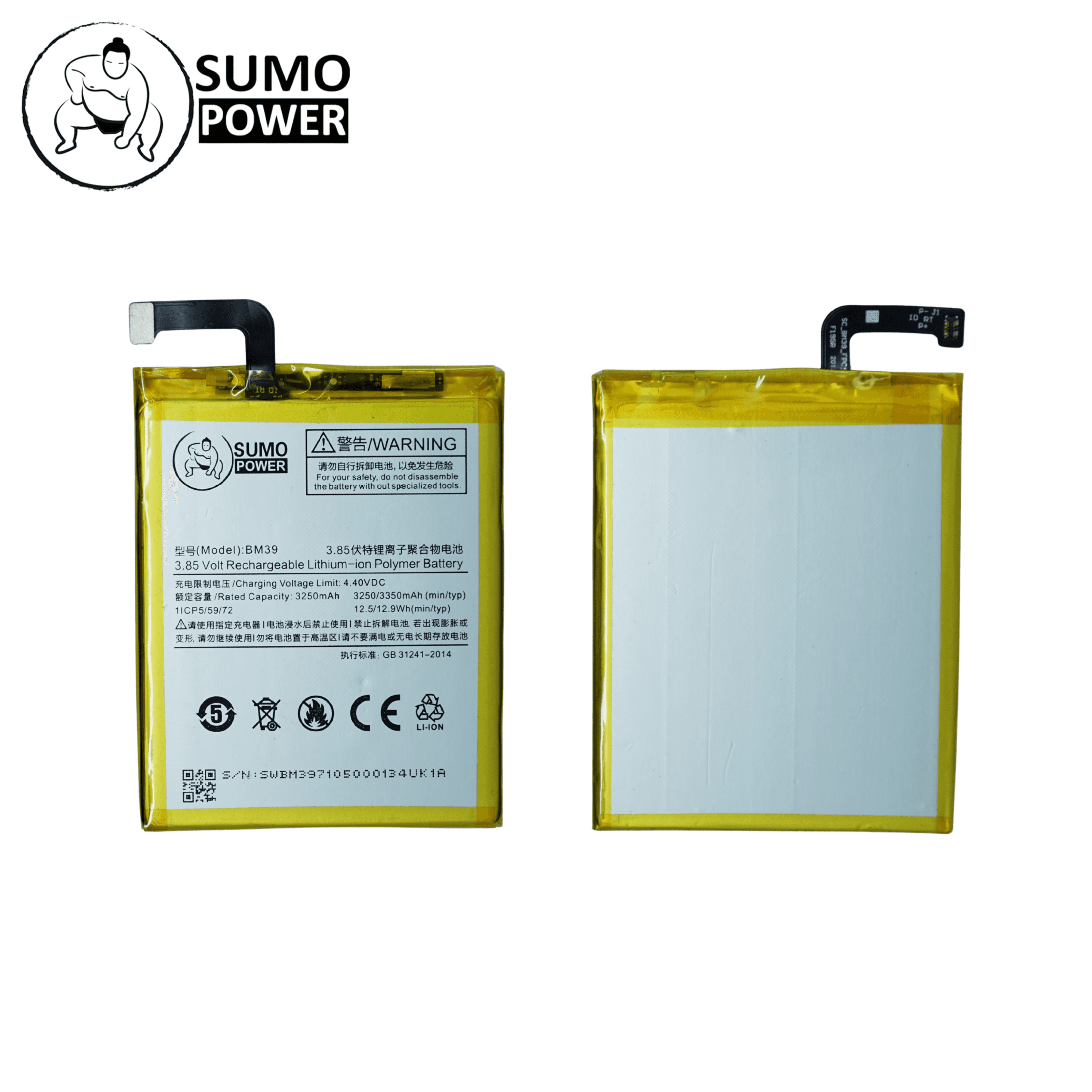 Baterai Sumopower Mi 6 BM39