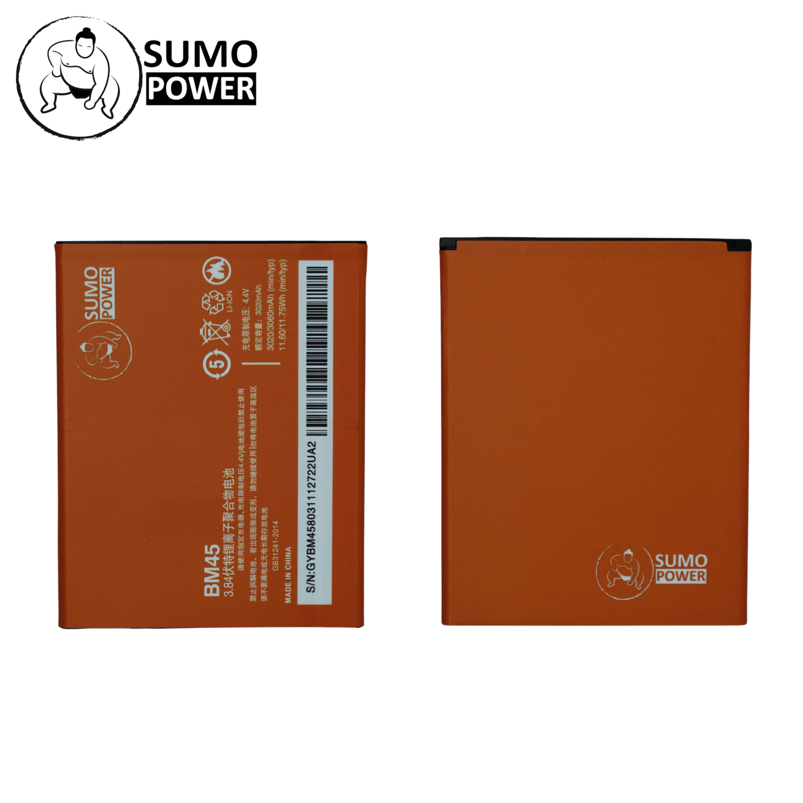 Baterai Sumopower REDMI NOTE 2 BM45