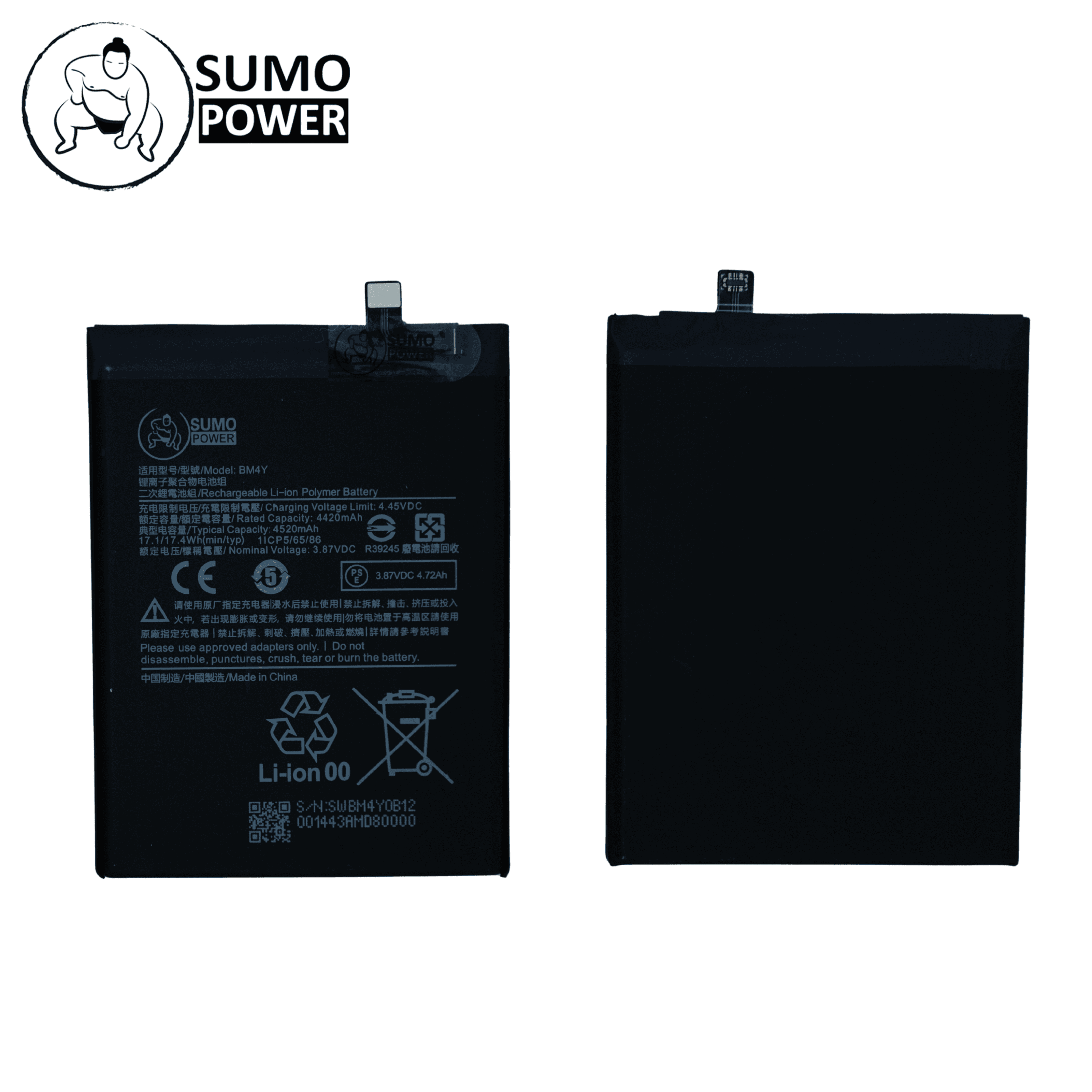 Baterai Sumopower Poco F3 / F3 Pro / Redmi K40 / K40 Pro BM4Y