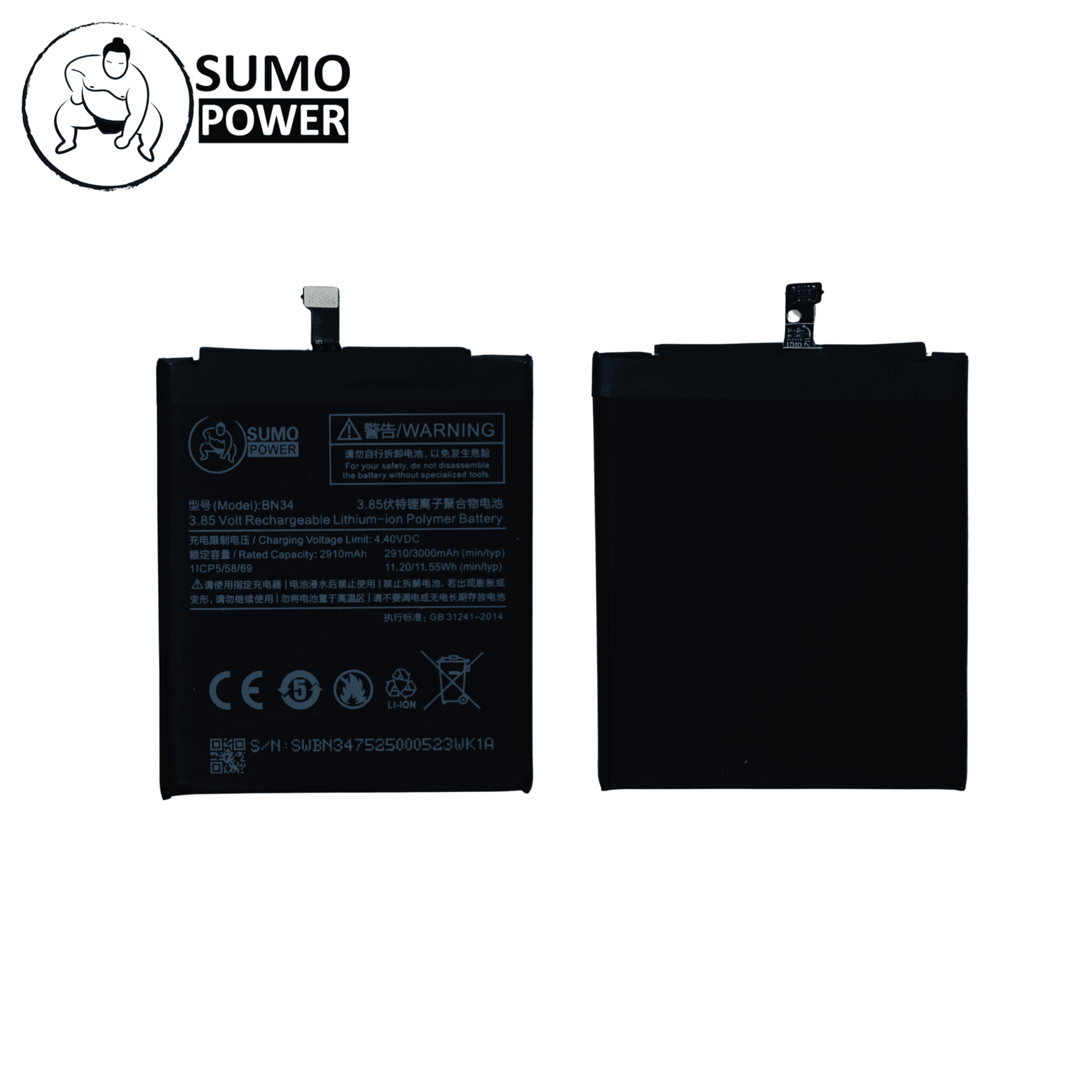 Baterai Sumopower Redmi 5A BN34