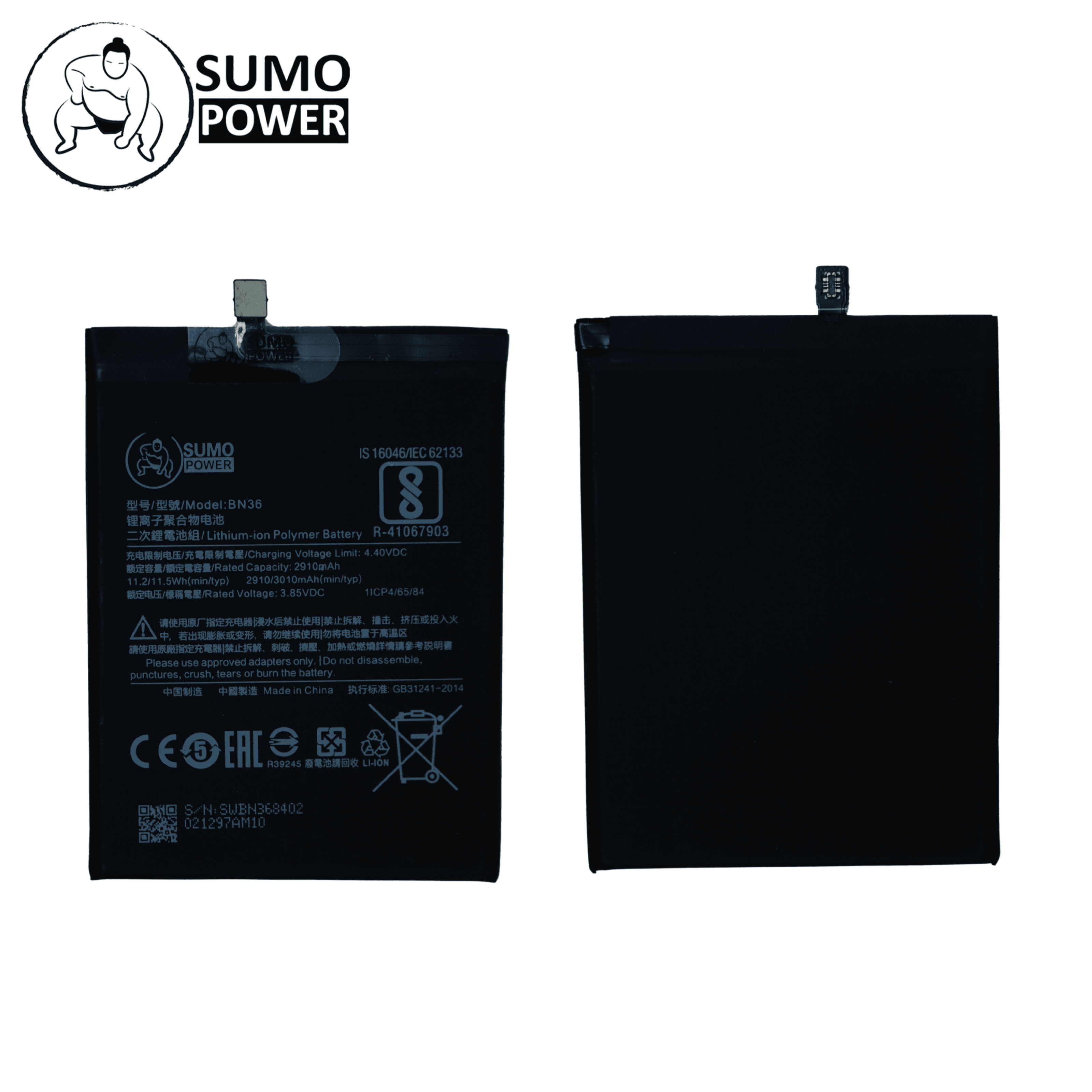 Baterai Sumopower Mi 6X / Mi A2 BN36