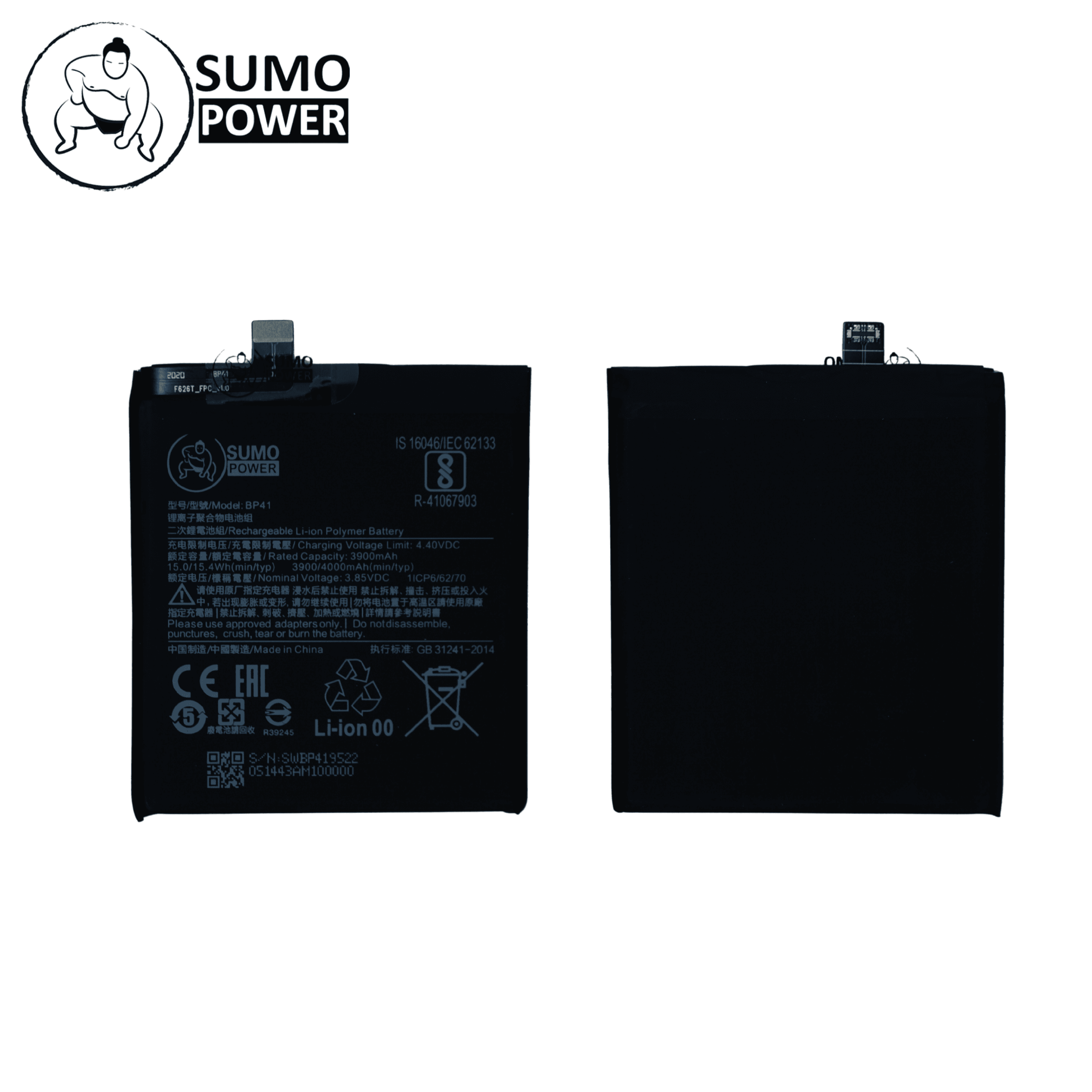 Baterai Sumopower Redmi K20 / Mi 9T BP41